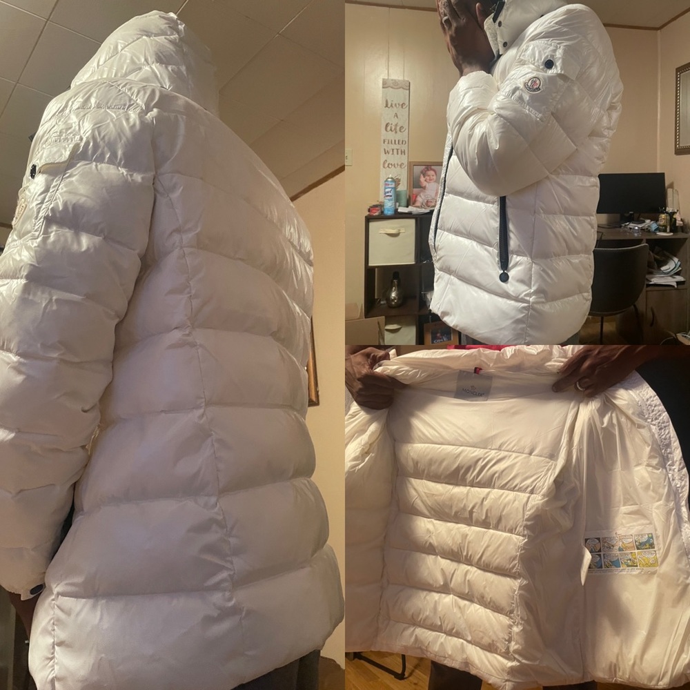Womens white Moncler jacket